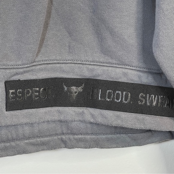 Under Armour PROJECT ROCK CHARGED GRAY FLEECE LS SWEATER XL - Picture 5 of 7